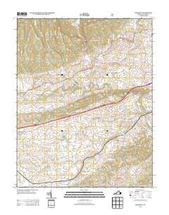 Crockett Virginia Historical topographic map, 1:24000 scale, 7.5 X 7.5 Minute, Year 2013