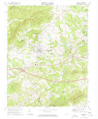 Crozet Virginia Historical topographic map, 1:24000 scale, 7.5 X 7.5 Minute, Year 1973