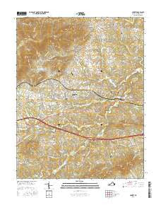 Crozet Virginia Current topographic map, 1:24000 scale, 7.5 X 7.5 Minute, Year 2016