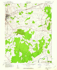Culpeper Virginia Historical topographic map, 1:24000 scale, 7.5 X 7.5 Minute, Year 1943