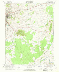 Culpeper Virginia Historical topographic map, 1:24000 scale, 7.5 X 7.5 Minute, Year 1968