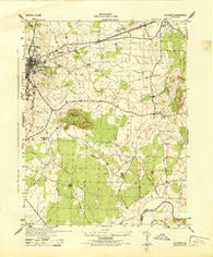 Culpeper Virginia Historical topographic map, 1:31680 scale, 7.5 X 7.5 Minute, Year 1944