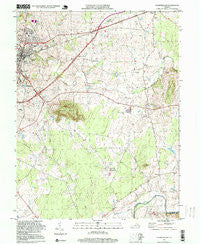 Culpeper East Virginia Historical topographic map, 1:24000 scale, 7.5 X 7.5 Minute, Year 1994