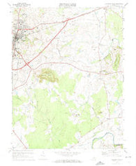 Culpeper East Virginia Historical topographic map, 1:24000 scale, 7.5 X 7.5 Minute, Year 1973