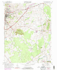 Culpeper East Virginia Historical topographic map, 1:24000 scale, 7.5 X 7.5 Minute, Year 1973