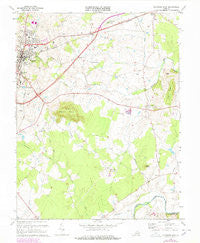 Culpeper East Virginia Historical topographic map, 1:24000 scale, 7.5 X 7.5 Minute, Year 1973