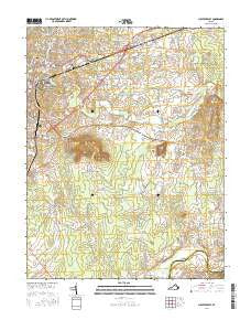 Culpeper East Virginia Current topographic map, 1:24000 scale, 7.5 X 7.5 Minute, Year 2016