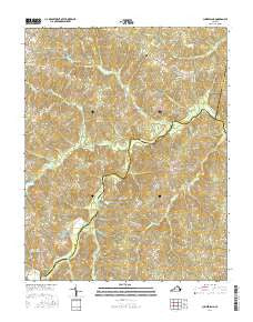 Cumberland Virginia Current topographic map, 1:24000 scale, 7.5 X 7.5 Minute, Year 2016
