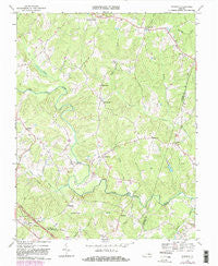 Dabneys Virginia Historical topographic map, 1:24000 scale, 7.5 X 7.5 Minute, Year 1968