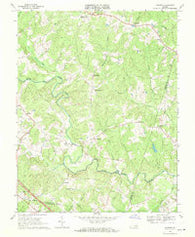 Dabneys Virginia Historical topographic map, 1:24000 scale, 7.5 X 7.5 Minute, Year 1968