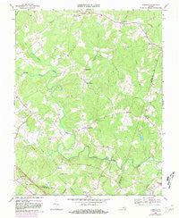 Dabneys Virginia Historical topographic map, 1:24000 scale, 7.5 X 7.5 Minute, Year 1968