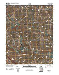 Dabneys Virginia Historical topographic map, 1:24000 scale, 7.5 X 7.5 Minute, Year 2010