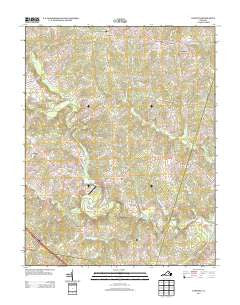 Dabneys Virginia Historical topographic map, 1:24000 scale, 7.5 X 7.5 Minute, Year 2013