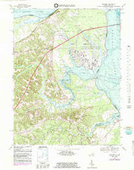 Dahlgren Virginia Historical topographic map, 1:24000 scale, 7.5 X 7.5 Minute, Year 1968
