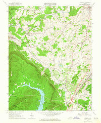 Daleville Virginia Historical topographic map, 1:24000 scale, 7.5 X 7.5 Minute, Year 1963