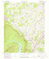 Daleville Virginia Historical topographic map, 1:24000 scale, 7.5 X 7.5 Minute, Year 1963