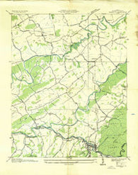 Damascus Virginia Historical topographic map, 1:24000 scale, 7.5 X 7.5 Minute, Year 1935