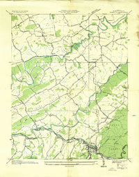 Damascus Virginia Historical topographic map, 1:24000 scale, 7.5 X 7.5 Minute, Year 1935