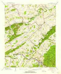 Damascus Virginia Historical topographic map, 1:24000 scale, 7.5 X 7.5 Minute, Year 1938