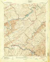 Damascus Virginia Historical topographic map, 1:24000 scale, 7.5 X 7.5 Minute, Year 1939
