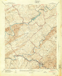 Damascus Virginia Historical topographic map, 1:24000 scale, 7.5 X 7.5 Minute, Year 1939
