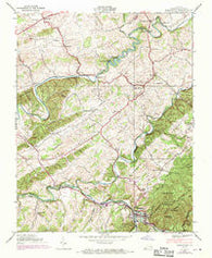 Damascus Virginia Historical topographic map, 1:24000 scale, 7.5 X 7.5 Minute, Year 1938