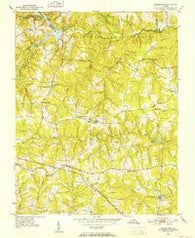 Danieltown Virginia Historical topographic map, 1:24000 scale, 7.5 X 7.5 Minute, Year 1951