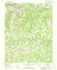 Danieltown Virginia Historical topographic map, 1:24000 scale, 7.5 X 7.5 Minute, Year 1951
