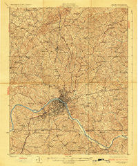 Danville Virginia Historical topographic map, 1:62500 scale, 15 X 15 Minute, Year 1925