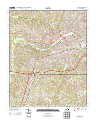 Danville Virginia Historical topographic map, 1:24000 scale, 7.5 X 7.5 Minute, Year 2013