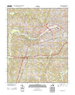 Danville Virginia Historical topographic map, 1:24000 scale, 7.5 X 7.5 Minute, Year 2013