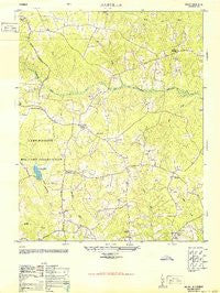 Darvills Virginia Historical topographic map, 1:24000 scale, 7.5 X 7.5 Minute, Year 1950
