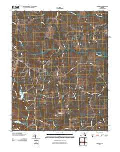 Darvills Virginia Historical topographic map, 1:24000 scale, 7.5 X 7.5 Minute, Year 2010