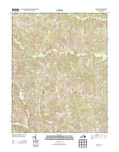 Darvills Virginia Historical topographic map, 1:24000 scale, 7.5 X 7.5 Minute, Year 2013