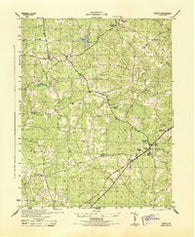 DeWitt Virginia Historical topographic map, 1:31680 scale, 7.5 X 7.5 Minute, Year 1944