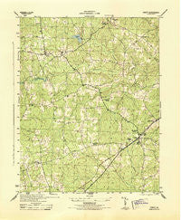 DeWitt Virginia Historical topographic map, 1:31680 scale, 7.5 X 7.5 Minute, Year 1944