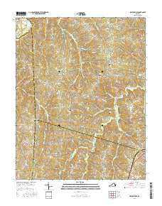 Deatonville Virginia Current topographic map, 1:24000 scale, 7.5 X 7.5 Minute, Year 2016