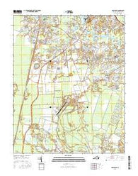 Deep Creek Virginia Current topographic map, 1:24000 scale, 7.5 X 7.5 Minute, Year 2016