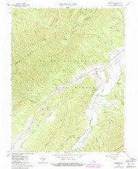 Deerfield Virginia Historical topographic map, 1:24000 scale, 7.5 X 7.5 Minute, Year 1967