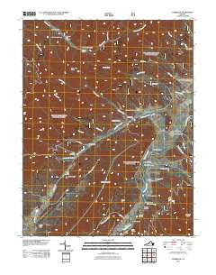 Deerfield Virginia Historical topographic map, 1:24000 scale, 7.5 X 7.5 Minute, Year 2011