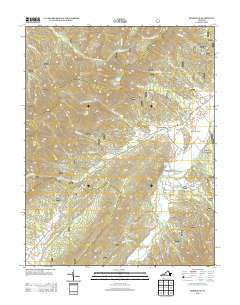 Deerfield Virginia Historical topographic map, 1:24000 scale, 7.5 X 7.5 Minute, Year 2013