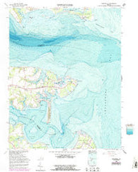 Deltaville Virginia Historical topographic map, 1:24000 scale, 7.5 X 7.5 Minute, Year 1964