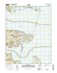 Deltaville Virginia Current topographic map, 1:24000 scale, 7.5 X 7.5 Minute, Year 2016
