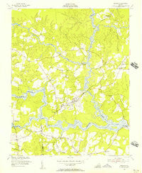 Dendron Virginia Historical topographic map, 1:24000 scale, 7.5 X 7.5 Minute, Year 1954