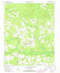 Dendron Virginia Historical topographic map, 1:24000 scale, 7.5 X 7.5 Minute, Year 1969