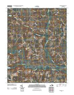 Dendron Virginia Historical topographic map, 1:24000 scale, 7.5 X 7.5 Minute, Year 2011