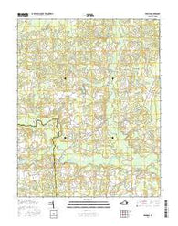 Dendron Virginia Current topographic map, 1:24000 scale, 7.5 X 7.5 Minute, Year 2016