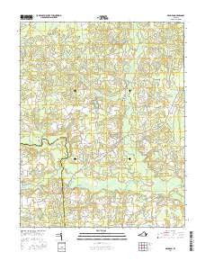 Dendron Virginia Current topographic map, 1:24000 scale, 7.5 X 7.5 Minute, Year 2016