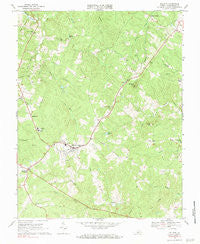 Dillwyn Virginia Historical topographic map, 1:24000 scale, 7.5 X 7.5 Minute, Year 1968