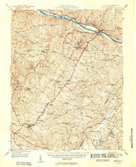 Dillwyn Virginia Historical topographic map, 1:62500 scale, 15 X 15 Minute, Year 1950